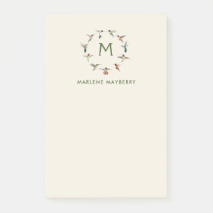 Personalized Hummingbirds Post-it Notes