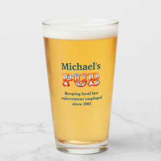 Personalized Humorous Pub Glass