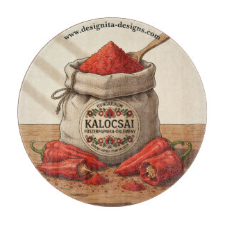 Personalized Hungarian Kalocsai Paprika Cutting Board