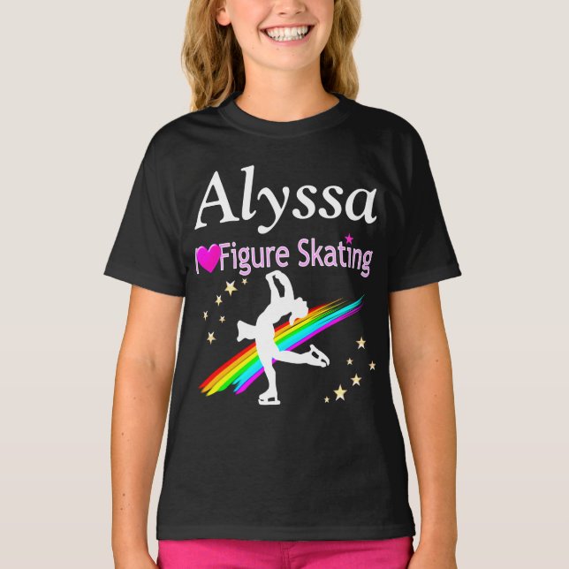 PERSONALIZED I LOVE SKATING SWEATSHIRT T-Shirt (Front)