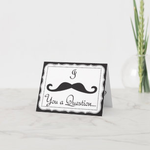 PERSONALIZED, I Moustache You (for the ladies)* Invitation
