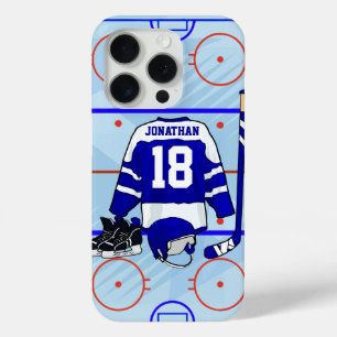 Personalized Ice Hockey design iPhone 15 Pro Case