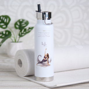 Personalized Illustrated Scorpio Zodiac Quote Water Bottle