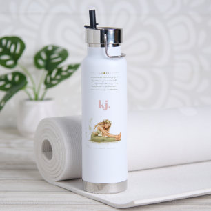 Personalized Illustrated Virgo Zodiac Quote Water Bottle