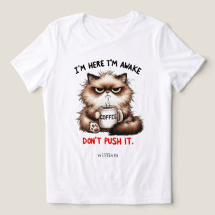 Personalized I'm Here I'm Awake Tri-Blend Shirt