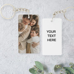 Personalized image keychain, Personalized text  Key Ring
