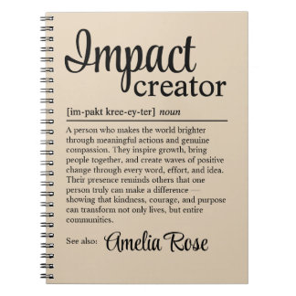 Personalized Impact Creator Definition Notebook