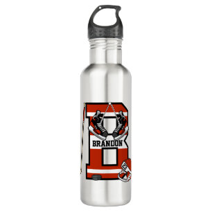 Personalized Initial B Ice Hockey 710 Ml Water Bottle