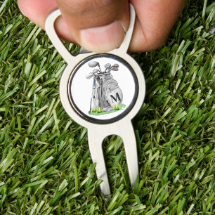 Personalized Initial Monogram Divot Tool