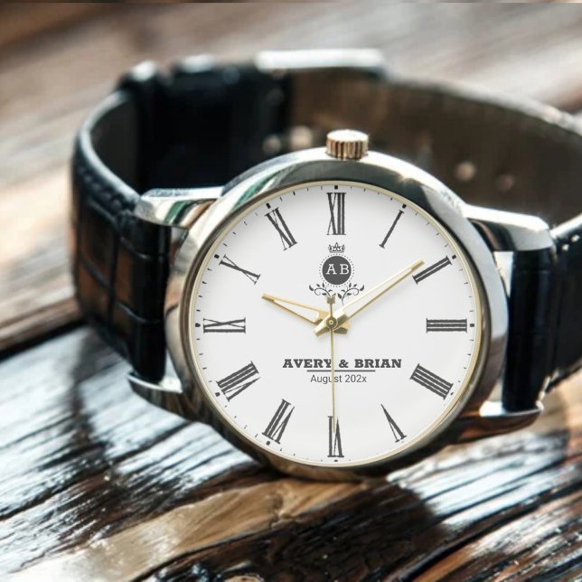 Personalized Initials Elegant Custom Name  Watch (Creator Uploaded)