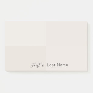 Personalized Initials, Name Modern Squares Office Post-it Notes
