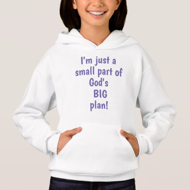 Personalized Inspirational Girl's Hoodie (Front)