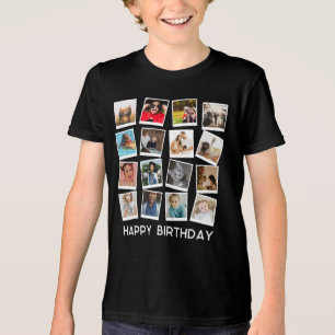personalized instagram Modern photo collage  Tri-Blend Shirt