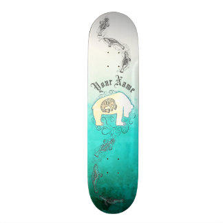Personalized Inuit Seals and Polar Bear Skateboard
