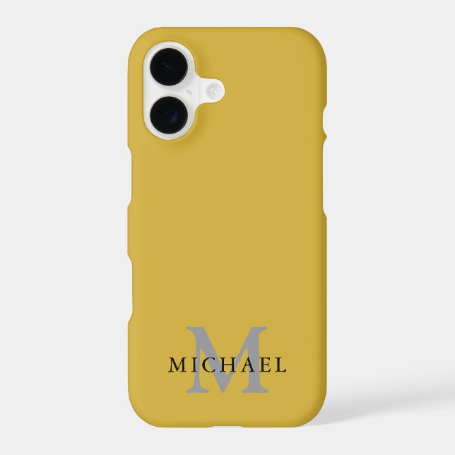 Personalized iPhone 17 Case with Name & Initial (Back)