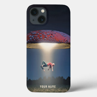 Personalized iPhone Cover Surreal Mushroom Collage