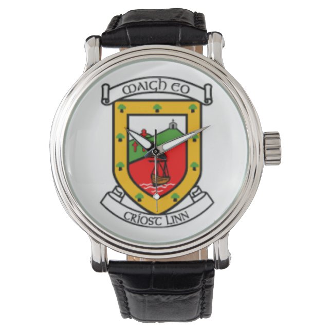 Personalized Irish County Men's Watches Co.Mayo. (Front)