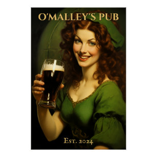 Personalized Irish Pub Sign   St. Patrick's Day
