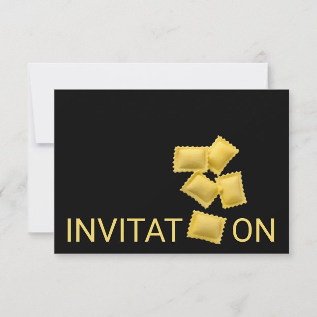 Personalized Italian Food Dinner Tortellini Invitation (Front)