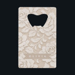 Personalized Ivory Lace Bridal Elegant Vintage<br><div class="desc">Delicate lace is one of those motifs that seems timeless right away. The grandeur of traditional lace designs is captured in this personalized ivory lace floral collection, which also features a contemporary personalized touch. The design combines softness, sophistication, and adaptability, drawing inspiration from delicate floral textures and old lace fabrics....</div>