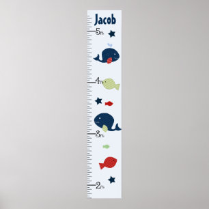 Personalized Jackson Whale/Fish Growth Chart