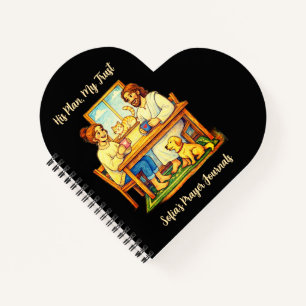 Personalized Jesus & Coffee Heart Journal