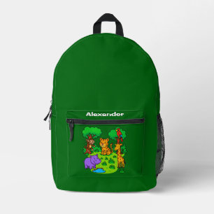 Personalized Jungle Animal Backpack Monkey & More