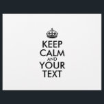 Personalized KEEP CALM and YOUR TEXT Flyer<br><div class="desc">Personalized KEEP CALM and YOUR TEXT. Edit this design template - CREATE YOUR TEXT</div>