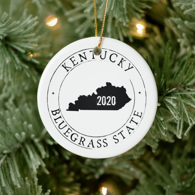 Personalized  Kentucky Ornament (Tree)