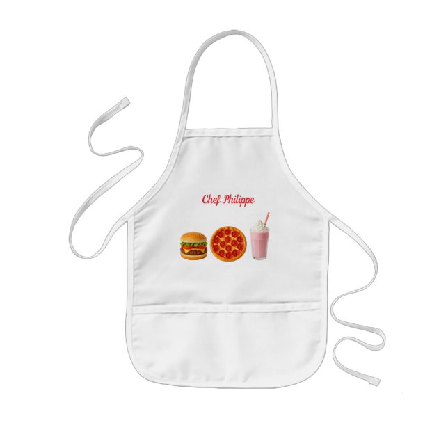 Personalized kid apron, custom name kid apron (Front)