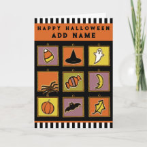 Personalized Kid's Halloween Card