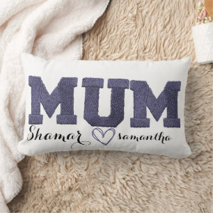 personalized kids name embroidered mother's day  lumbar cushion