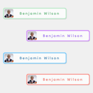 Personalized Kids Photo Name Waterproof