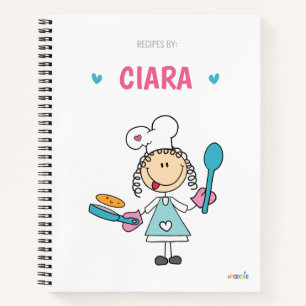 Personalized kids recipe book