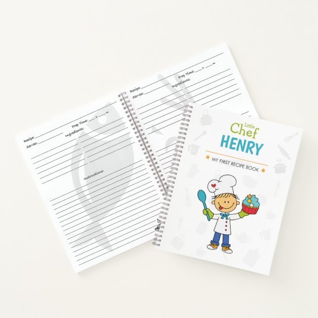 Personalized Kids Recipe Notebook (Inside)
