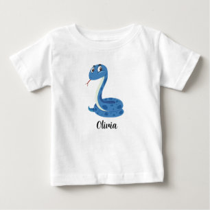 Personalized Kids Snakes Girls Baby T-Shirt