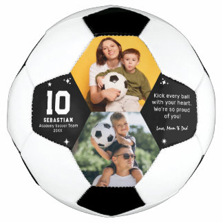 Personalized Kids Soccer Photo and Custom Message Soccer Ball