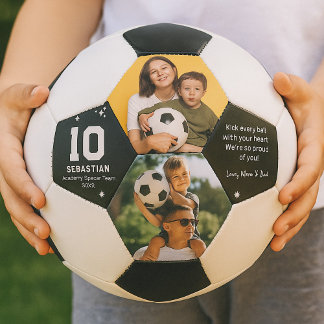 Personalized Kids Soccer Photo and Custom Message Soccer Ball