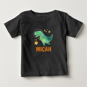 Personalized Kids Space Dinosaur Shirt