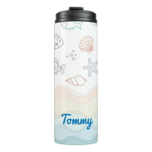 Personalized Kids Water Bottle – Ocean Theme