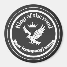 Personalized King of the Road Driver Badge
