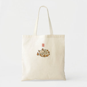 Personalized Kitsune Tote Bag Japanese Nine Tail
