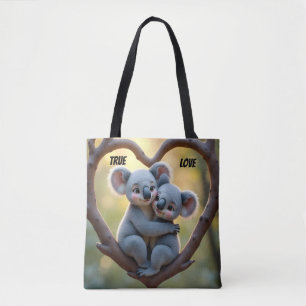 Personalized Koala Love Tote Bag