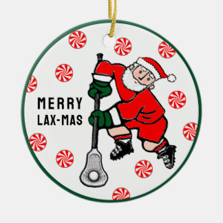 Personalized Lacrosse Collectible Ceramic Tree Decoration