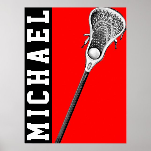 Personalized Lacrosse Poster (Front)