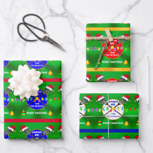 Personalized, LACROSSE Wrapping Paper, Christmas Paper Sheet
