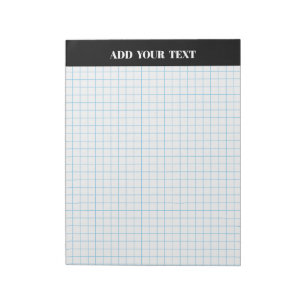 Personalized Large Graph Paper Notepad