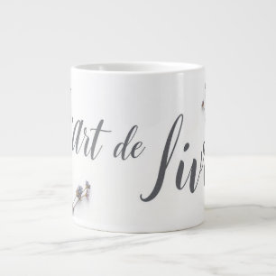 Personalized L'Art de Vivre Slow Living Aesthetic Large Coffee Mug