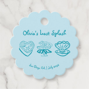 Personalized Last Splash Bachelorette Favor Tags