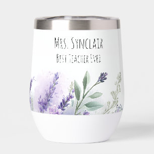 Personalized Lavender Flowers Teacher Appreciation